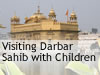 Harpreet at the Darbar Sahib with children